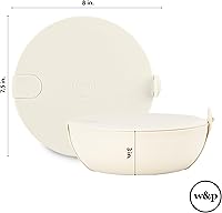 Vista 7 de W&P Porter Plastic Bowl Lunch Container w/ Protective Non-slip Exterior, Mint 1 Liter Lid & Snap-tight Silicone Strap Food Storage, Bento Box