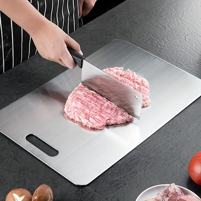 Tabla de cortar doble faz antiadherente con mango miniatura 1