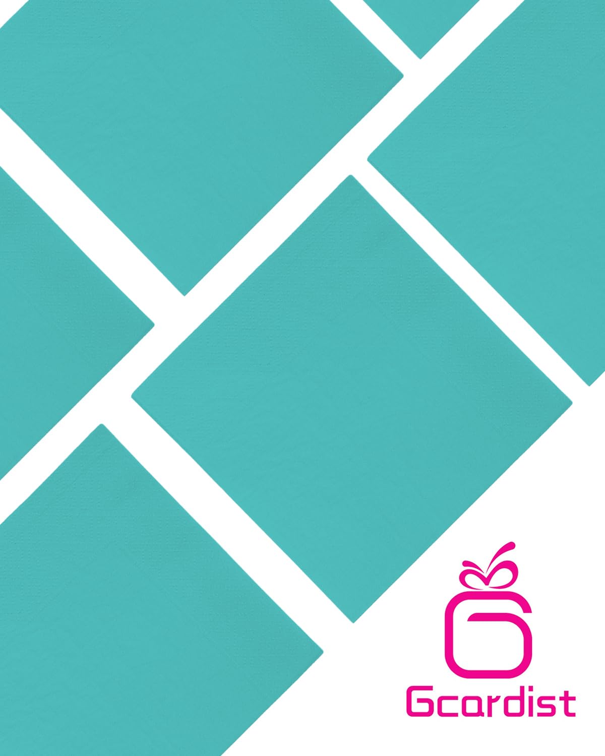 Tovaglioli Da Cocktail Blu Lago - 120 Pezzi 25x25cm, Per Feste E Eventi