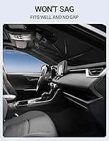 Vista 47 de Proadsy Parasol para parabrisas actualizado 2026, ajuste personalizado, Lexus NX 2022-2025 2026, 4 capas, plegable, protector de parasol frontal que