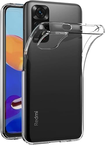 Funda para Xiaomi Mi Redmi Note 11 / Redmi Note 11S 4G (6.43 pulgadas) Suave TPU Goma Gel Parachoques Transparente Cubierta Trasera