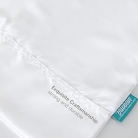 Satin 2 Pack Kids Toddler Pillowcase for Children Toddler Pillows 13x 18 or 14x19, Envelope Travel Toddler Pillow Cover Case, White