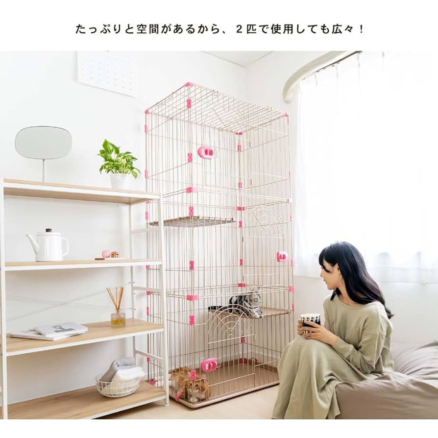 Amazon.co.jp: コーナン オリジナル キャットケージ 3段