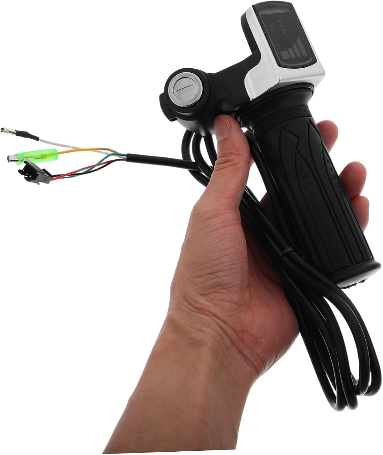 VOSAREA 36v Full Twist Throttle Speed Controller for Electric Bikes Handlebar Lock and Lcd Display