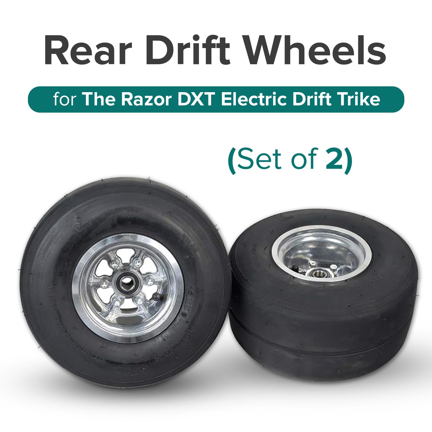 AlveyTech Rear Drift Wheels for The Razor DXT Electric Drift Trike