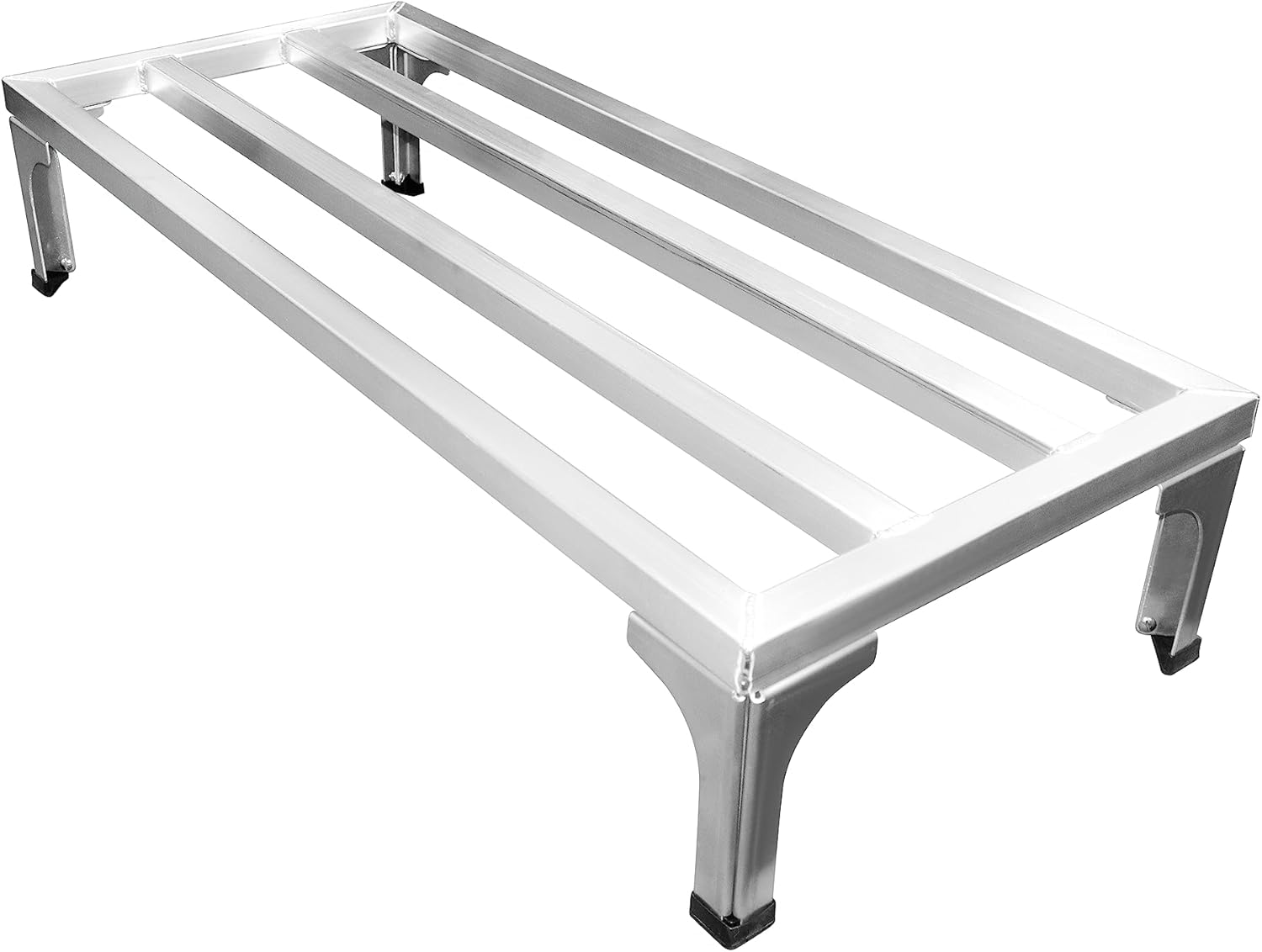 Heavy Duty Aluminum Dunnage Rack, 20” X 24” X 7.5” Industrial Grade Aluminum Storage Rack, Commercial Food Service Storage Rack