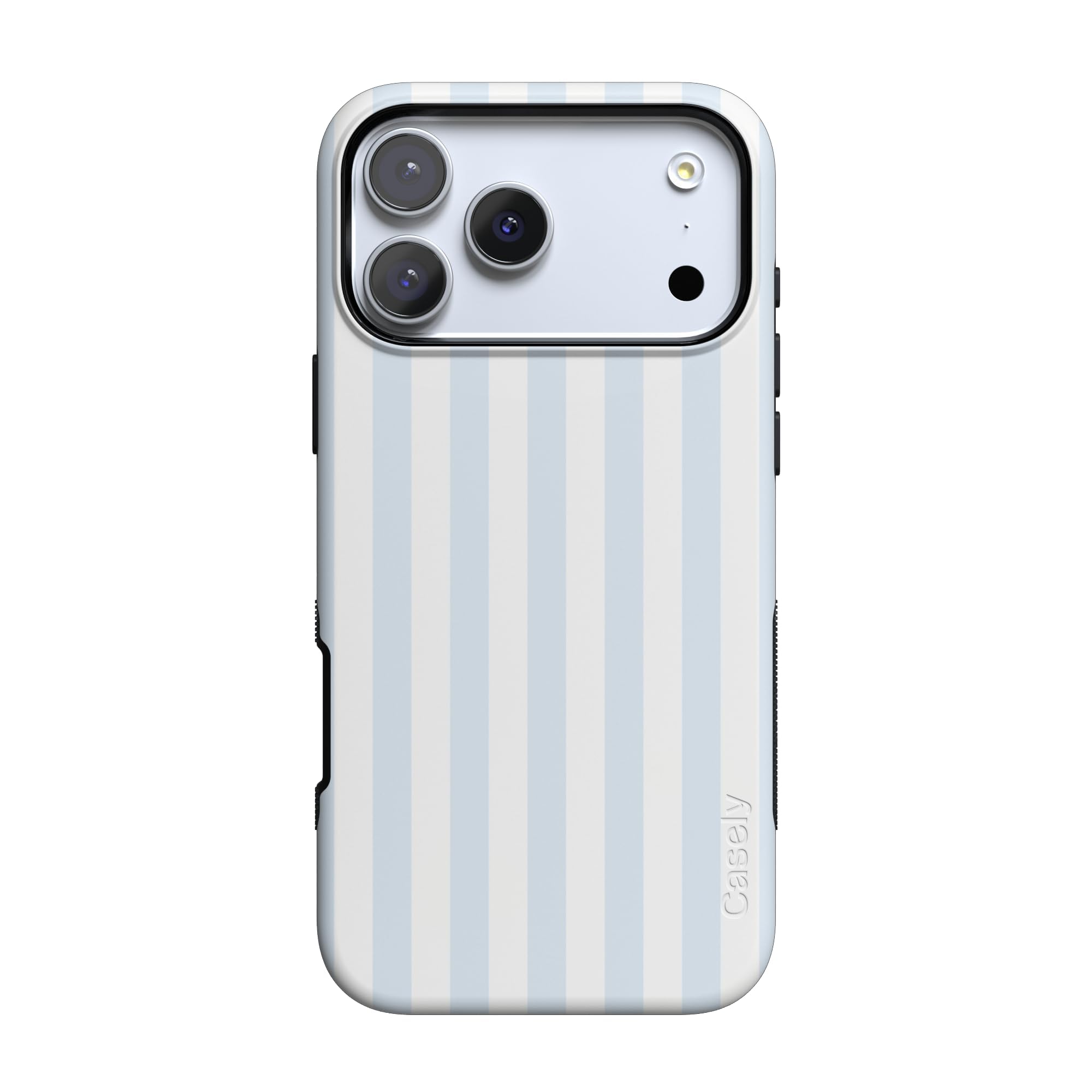 Casely iPhone 17 Pro Case | Blue Stripes | Sunday Best | Bold Protective Design | Compatible with MagSafe