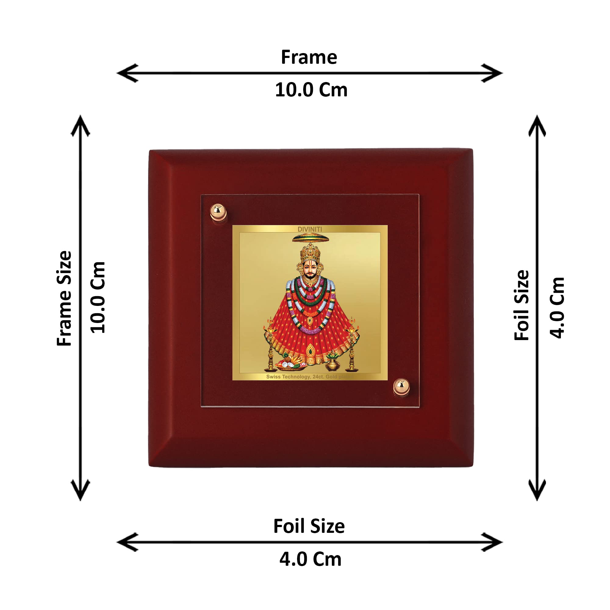 Khatu Shyam Gold Photo Frame - 24K Luxury -2