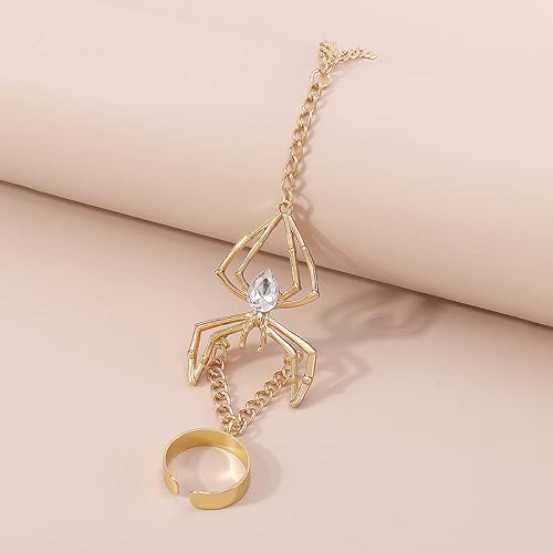 Miniatura 4 de Pulsera de anillo de cadena de mano Boho serpiente anillo de dedo pulsera arnés de mano esclavo cadena pulseras vintage indio accesorios de joyería