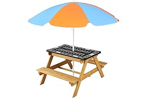 FAHKNS: Durable Wooden Picnic Table for Kids