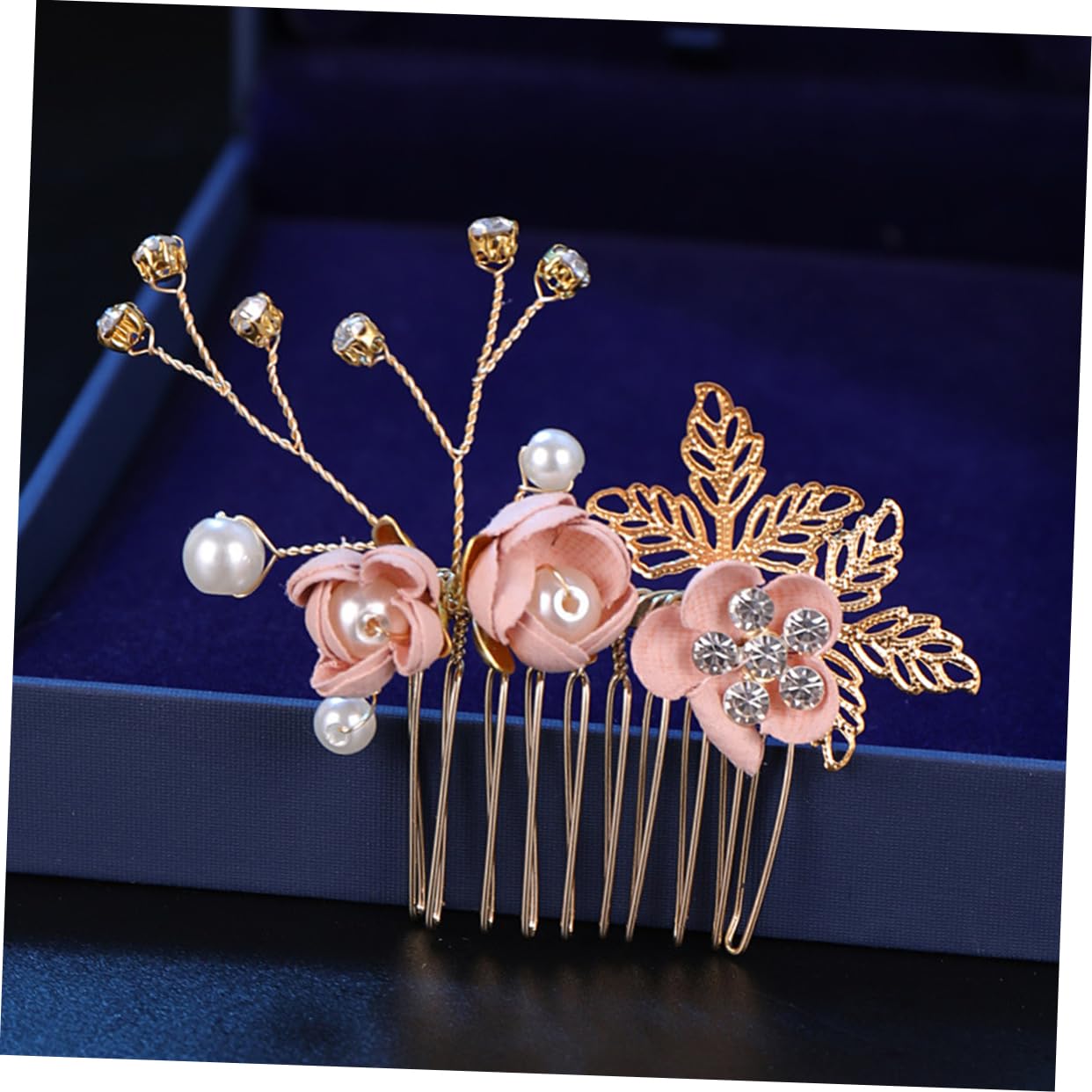 4Pcs Wedding Hair Combs and Hairpins Delicate Floral Headpiece for Bride Bridesmaid Party Design for Photography and Special Occasions