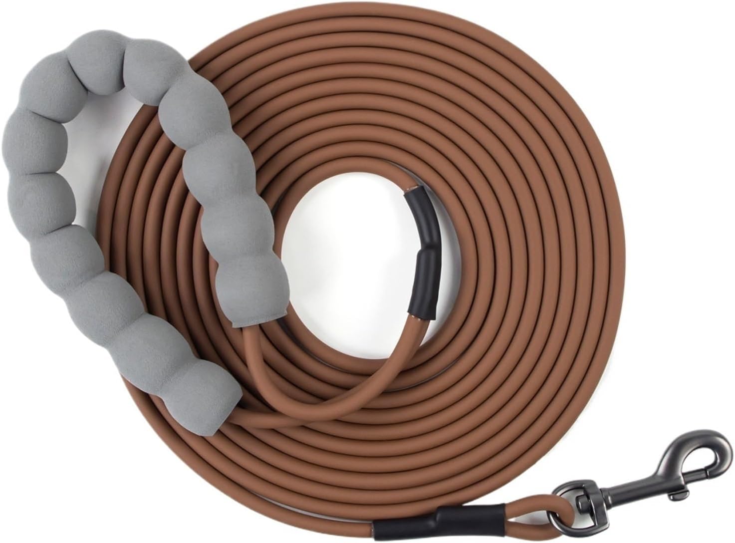 Compatible for PVC Rubber Long Dog Leash Easy and Convenient Light Waterproof Training Medium Small Big Leashes(Chocolate,5M)