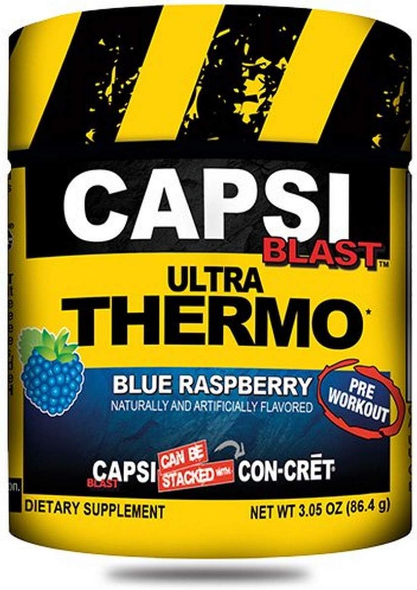 Promera Health Con-Cret Capsi Blast Ultra Thermo, Blue Raspberry, 1.52 Ounce
