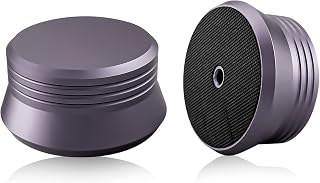 Brollitest 450g Record Weight, Grey Aluminium Turntable Weight Up To 7mm Diameter, Record Weight Stabiliser For Lp Vinyl Players