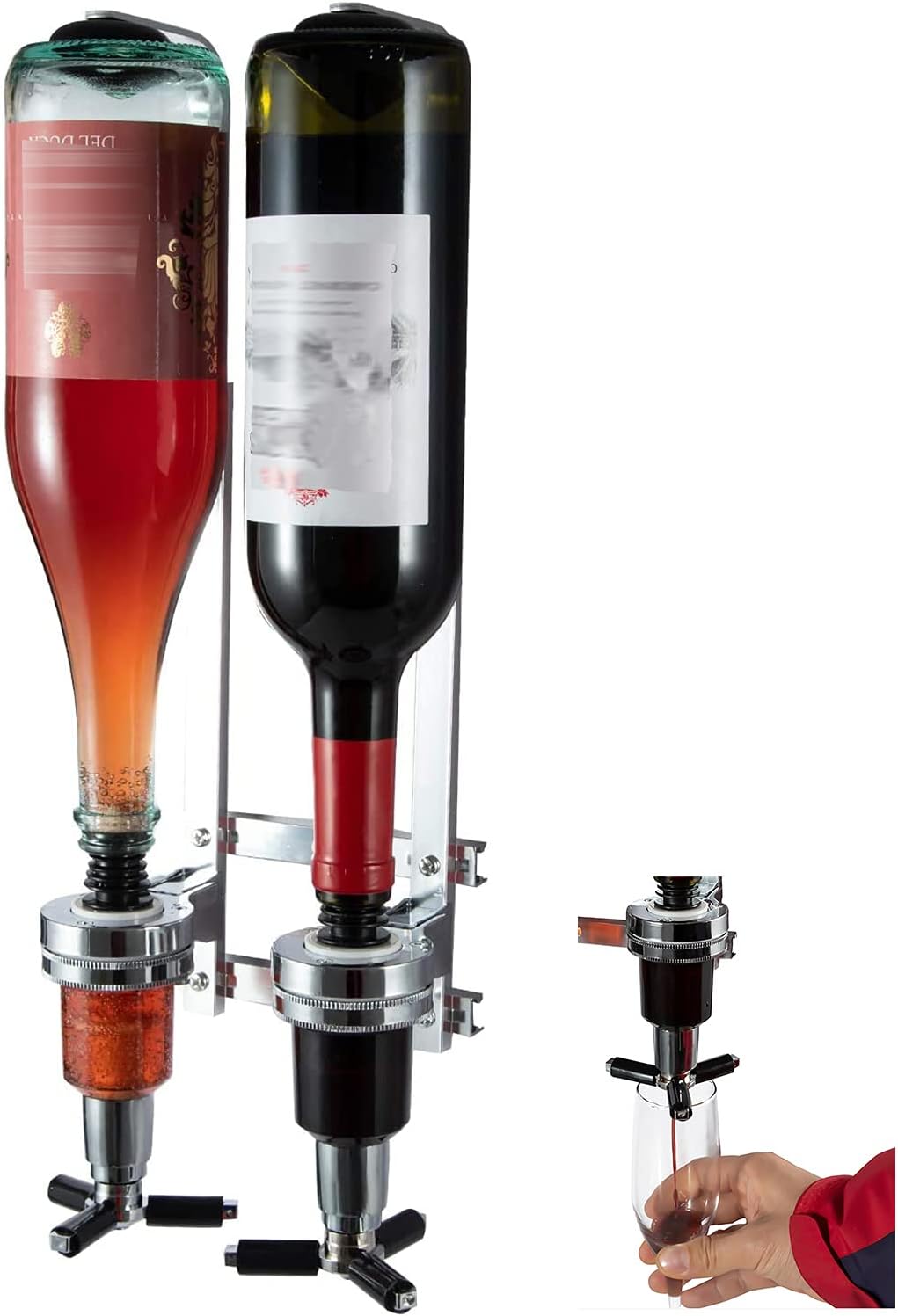 Wyndham House Liquor Dispenser 4Bottle Drinks, Alcohol