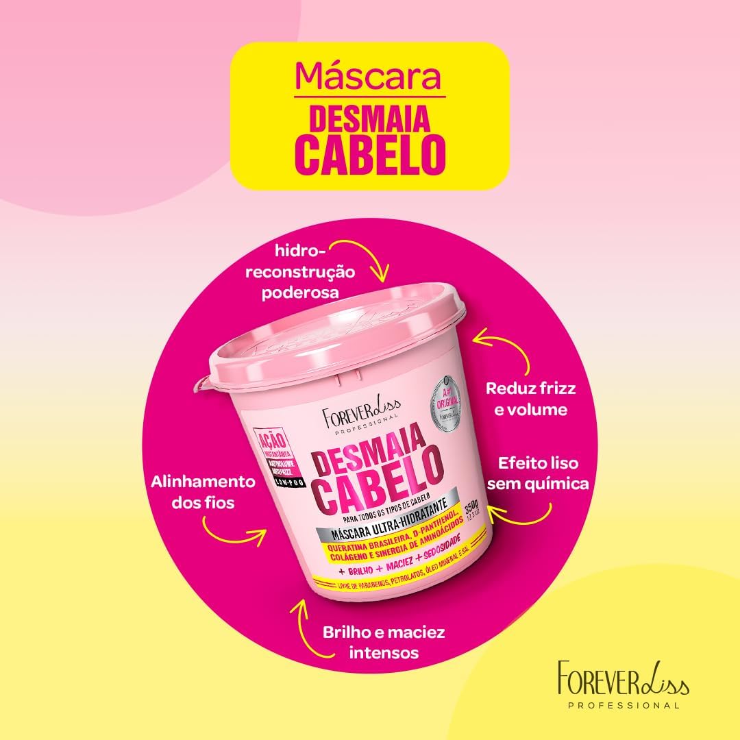Forever Liss, FOR86, Desmaia Cabelo, 350g