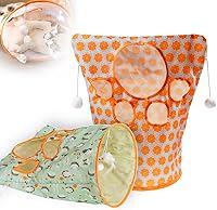 Vista 7 de Bolsas de túnel para gatos de interior, juguete de túnel de juego para gatos 2025, bolsa de taladro interactiva plegable para gatos, juguete