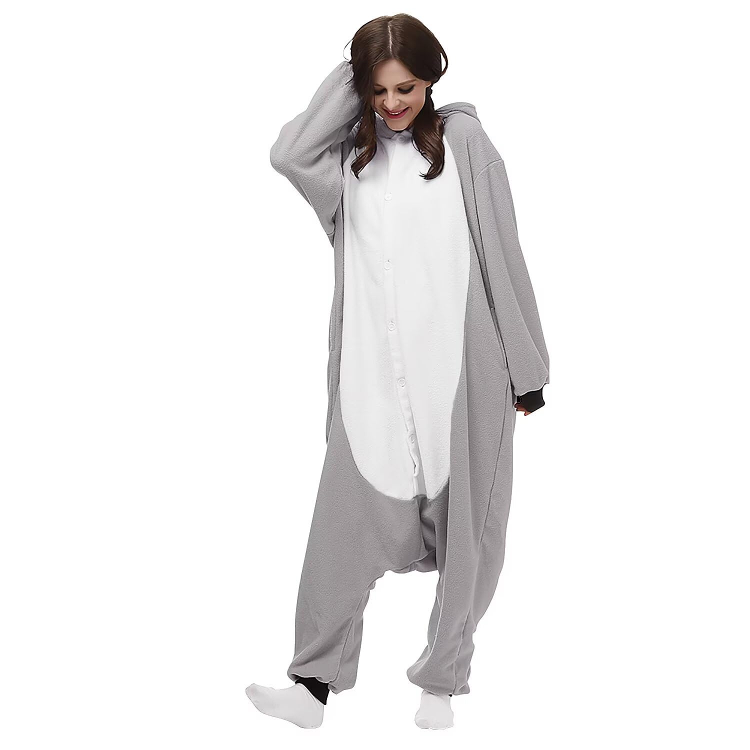LBJR Combinaison Pyjama Homme Kigurumi Adulte Onesie Grenouillere Femme