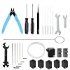 3D Printer Tool Kit for Bambu Lab X1X1CX1EP1PP1S, Maintenance Common Tool Kit with Nozzle Wiper, Clog Poke, Silicone Sock, PTFE Tube, Allen Wrench, Screwdriver, for 3D Print Removing, Cleaning