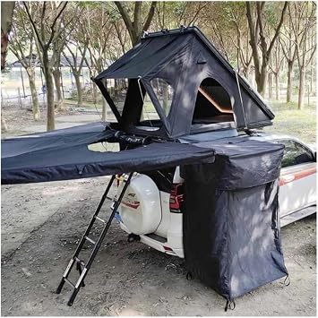 Overland Accessories 3-4 Person Hard Shell Roof Top Tent 4X4 Tente De Toit Rigide Camping Rooftop Tent for