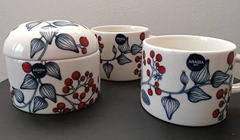 アラビア ルノ フロストベリー 蓋つきジャー Amazon.co.jp: 新アラビアルノフロストベリー150周年ティーカップ蓋