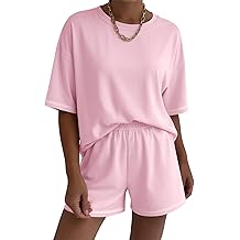 Conjuntos de sal&oacute;n para mujer Conjuntos de pantalones cortos de 2 piezas Conjuntos de mangas cortas informales de verano que absorben la humedad Trajes a juego con bolsillos