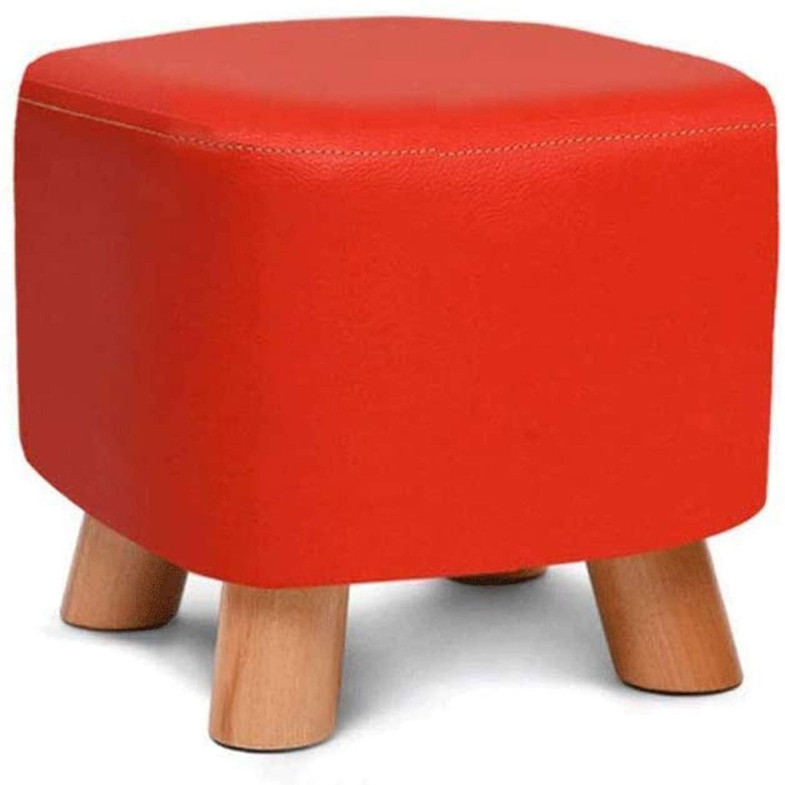 Repose-pieds canapé tabouret en cuir et banc de coiffeuse en bois massif
