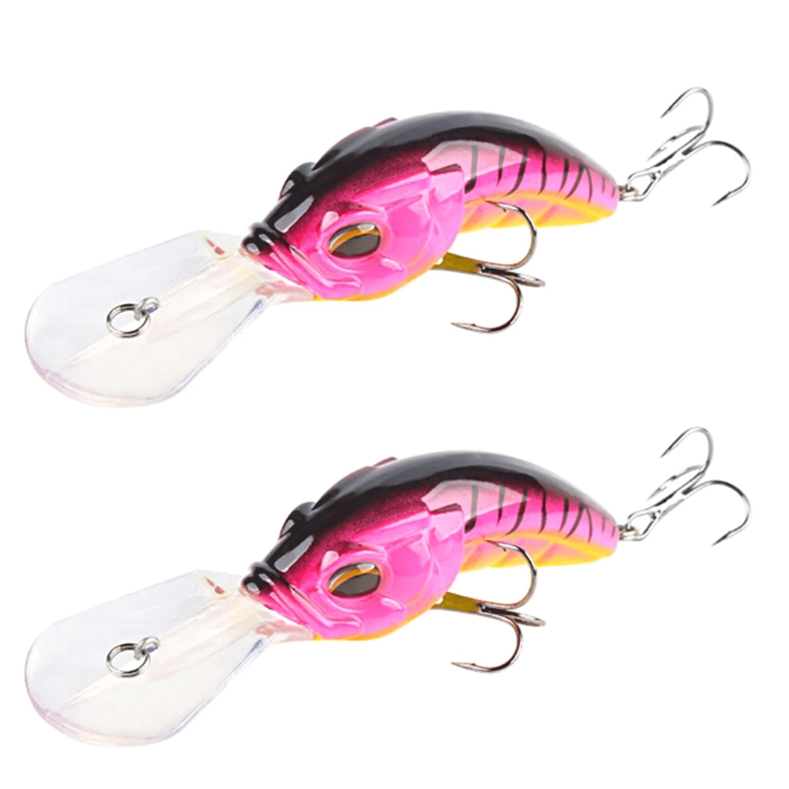 IvyLoutish Fishing Lure Bait 2PCS Minnow Fishing Bait Fishing Tackle 12.2cm Crankbait 14.5g Carp Striped Bass Floating Hard Wobbler Bait Fishing Tackle
