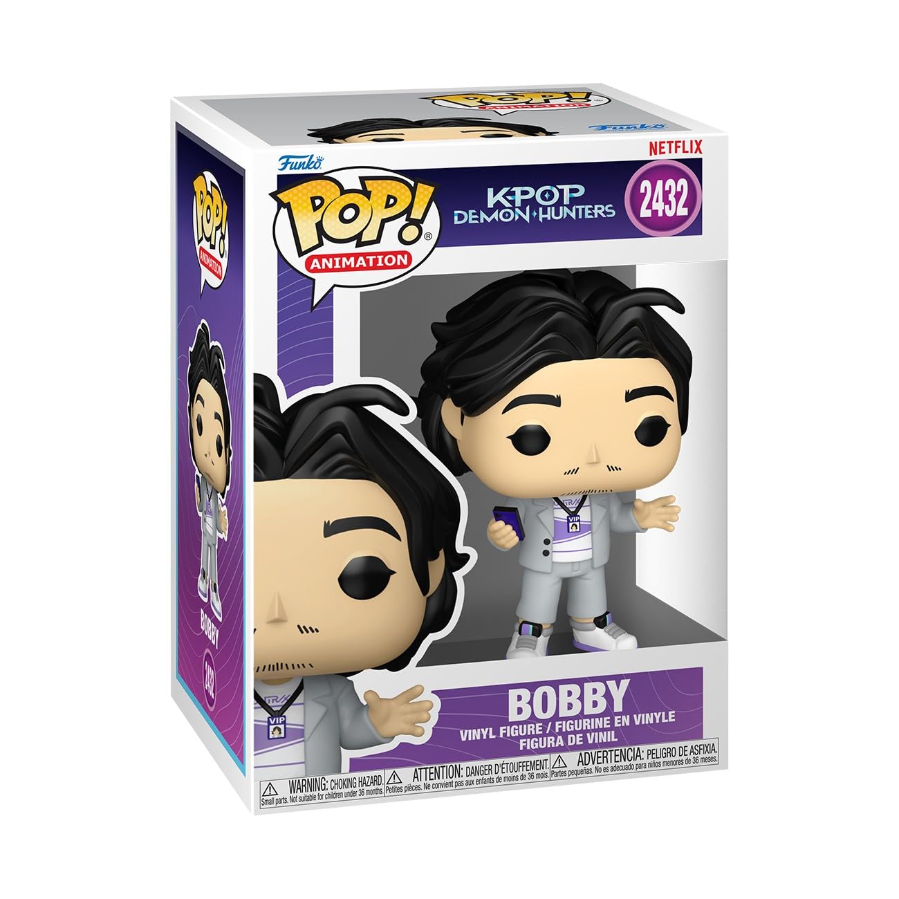 Funko POP! Animation: Netflix, KPOP Demon Hunters, Bobby, Collectable Vinyl Figure, Gift Idea, Official Merchandise