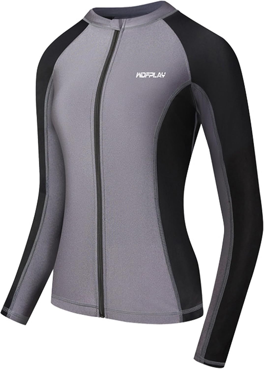 T-shirt Manches Longues UV Femme UPF 50 - Fermeture éclair 1/4 - Anti-UV Pour Plage, Surf, Natation - S à XXL Haut Manches Longues Fermeture éclair