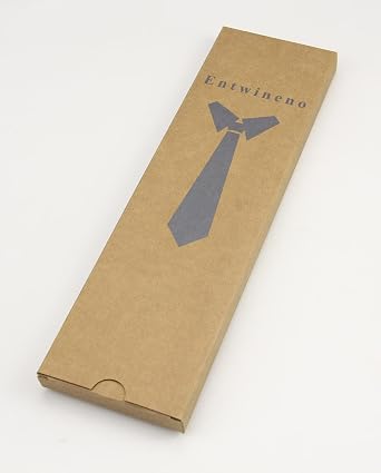 Mens Linen Tie Set - Solid Necktie with Pocket Square