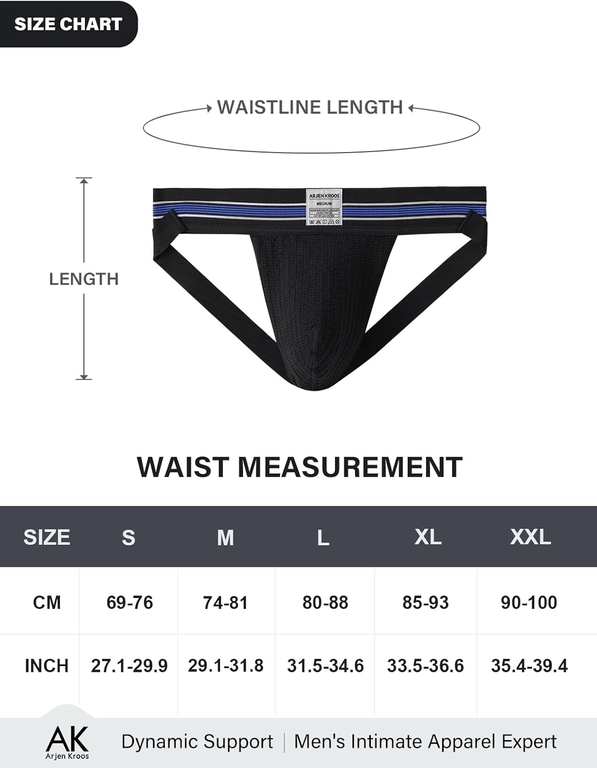 Arjen Kroos Men's Jockstrap Athletic Supporter Thongs Underwear Breathable Sexy Jock Strap with 2'' Wide Waistband - Image 6