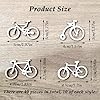 CHENNAN Bois Vélo Découpe Placages Tranches,Pratique Vélo Artisanat Ornement,Étiquette en Bois Découpes Décoration,Polyvalent pour Bricolage Ornement Mariage Fête Décoration Maison (6cm) #1