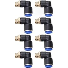 8PCS 18 L Tube Fitting Connector 8mm Diameter with 9 5mm Thread for Corghi Tire Changer Machine Parts, Practical Replacement Kit