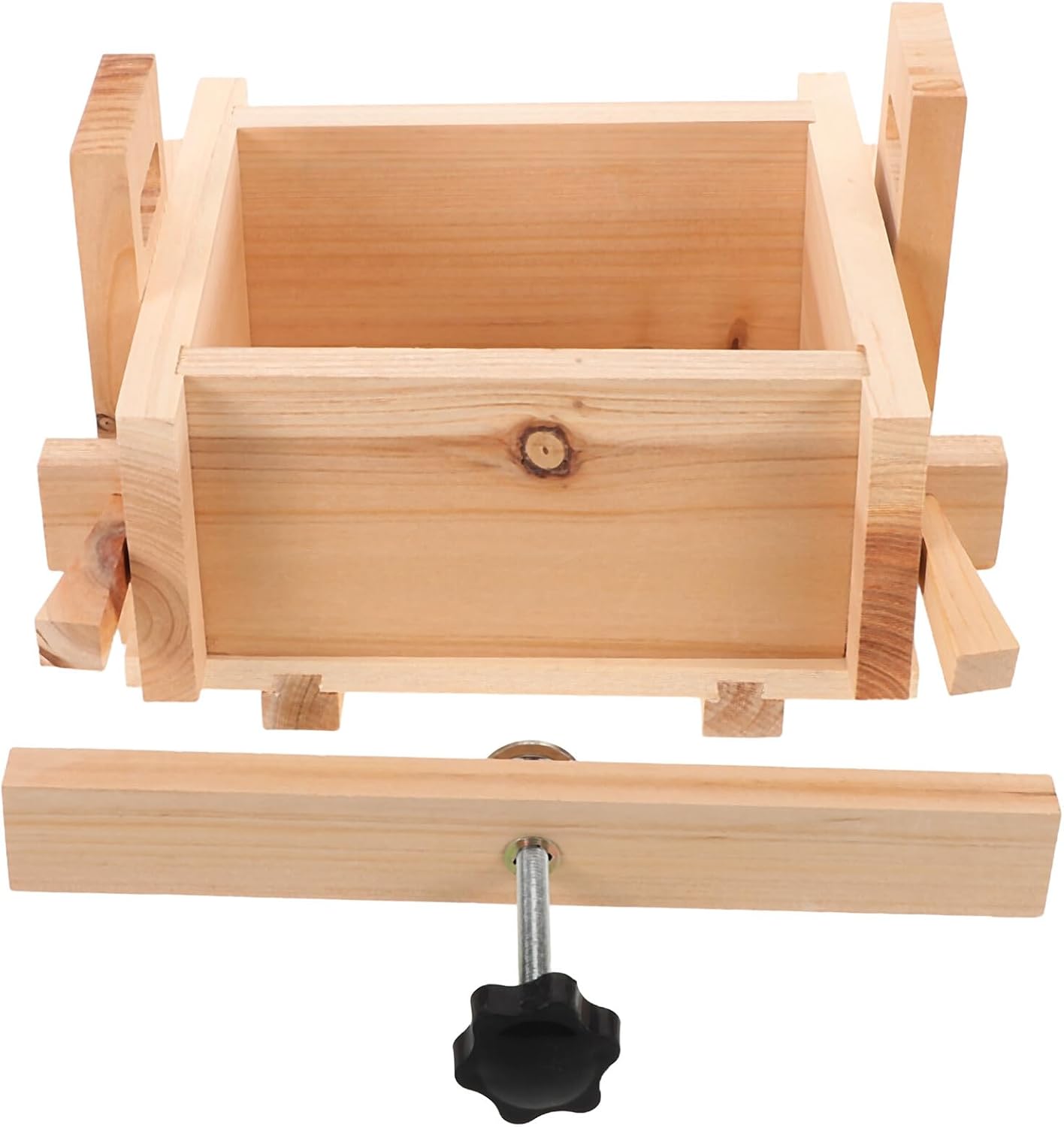 Tofu Maker Press Mold Kit 13x17x9.5cm Detachable Commercial Home Use Soybean Tofu Mold Set for 3-4lb Bean Curd DIY Kitchen Tool for Breakfast Shops