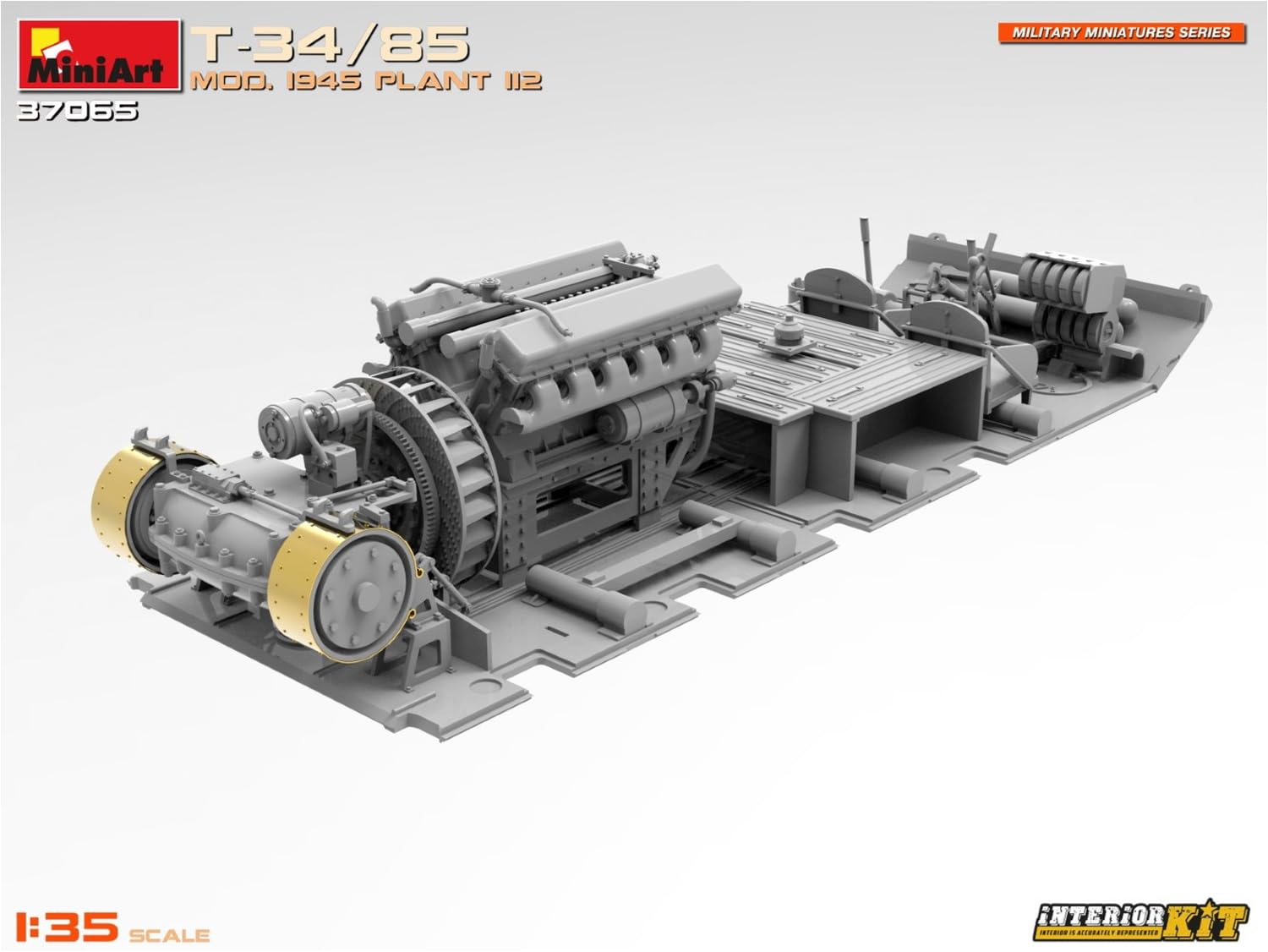 MiniArt 1:35 - T-34-85 Mod. 1945. Kit Interior de Planta 112