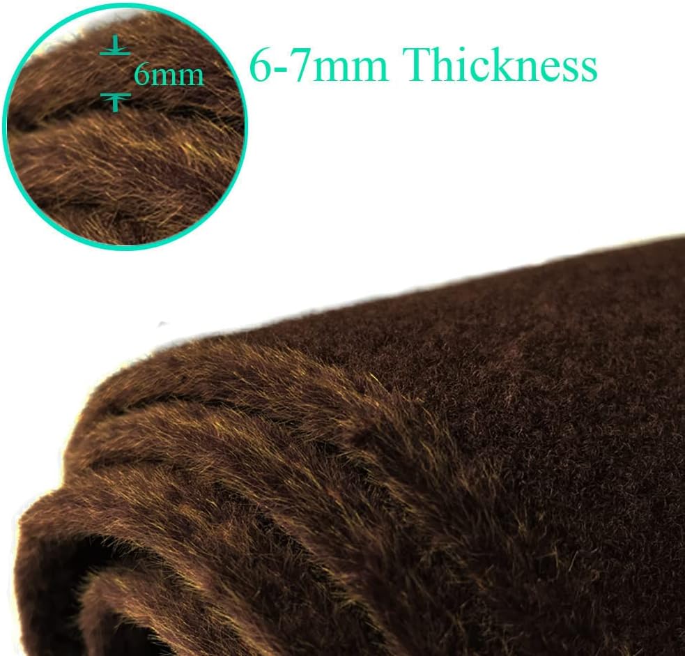 Dash Cover Mat Fit for 2007-2014 GMC Yukon,2007-2013 Chevy Chevrolet Silverado 1500 LTZ/Avalanche/Suburban,07-14 Tahoe, Dashboard Cover Carpet Pad w/o Dash Speaker (Brown)