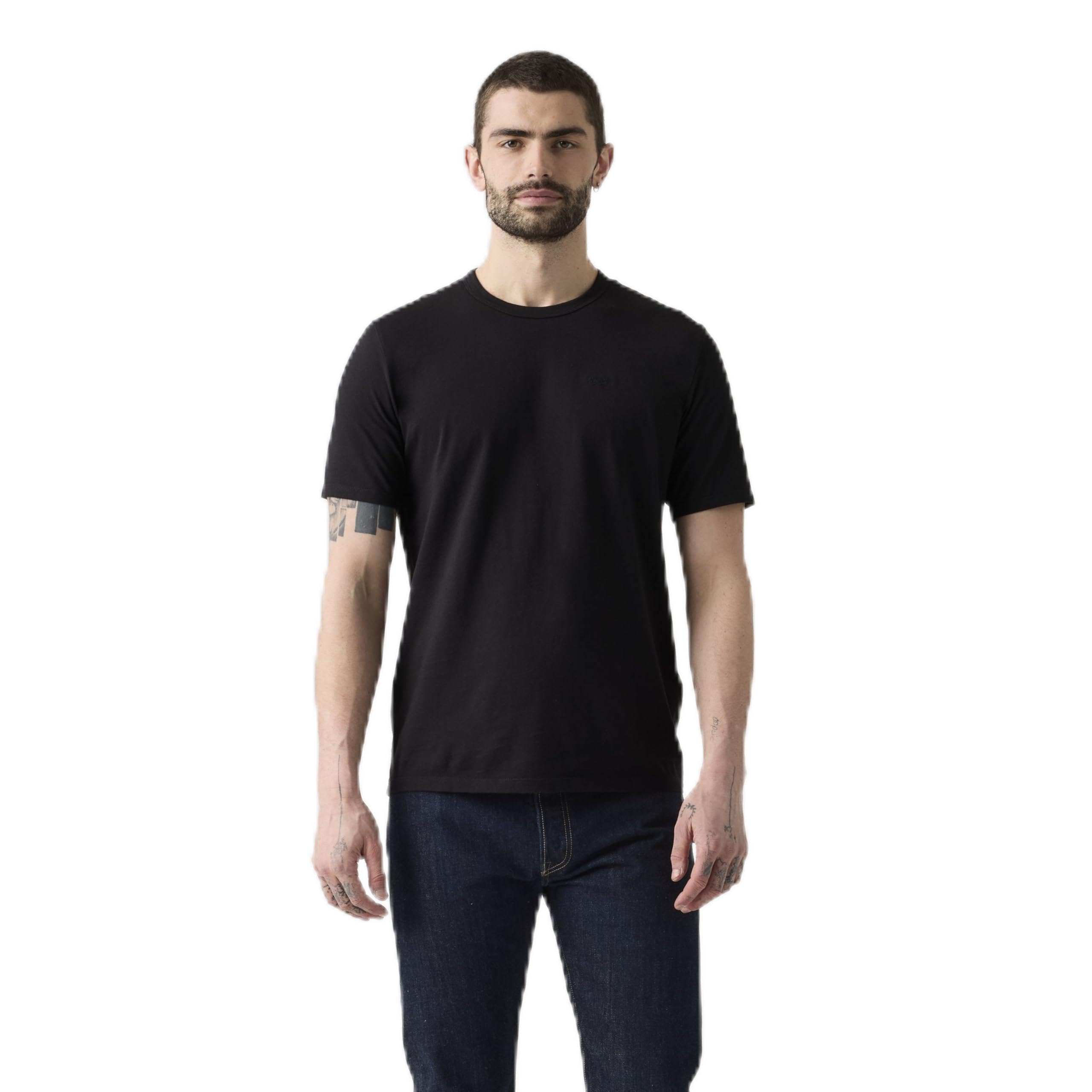 Levi's Men's T-Shirt Original in Cotton with Crew Neck, Black (Mineral Black), M