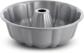 Mrs. Anderson's Baking Forma de bolo canelada, aço para carro com revestimento antiaderente de liberação rápida, livre de PFOA, 26 cm x 8 cm (22082)