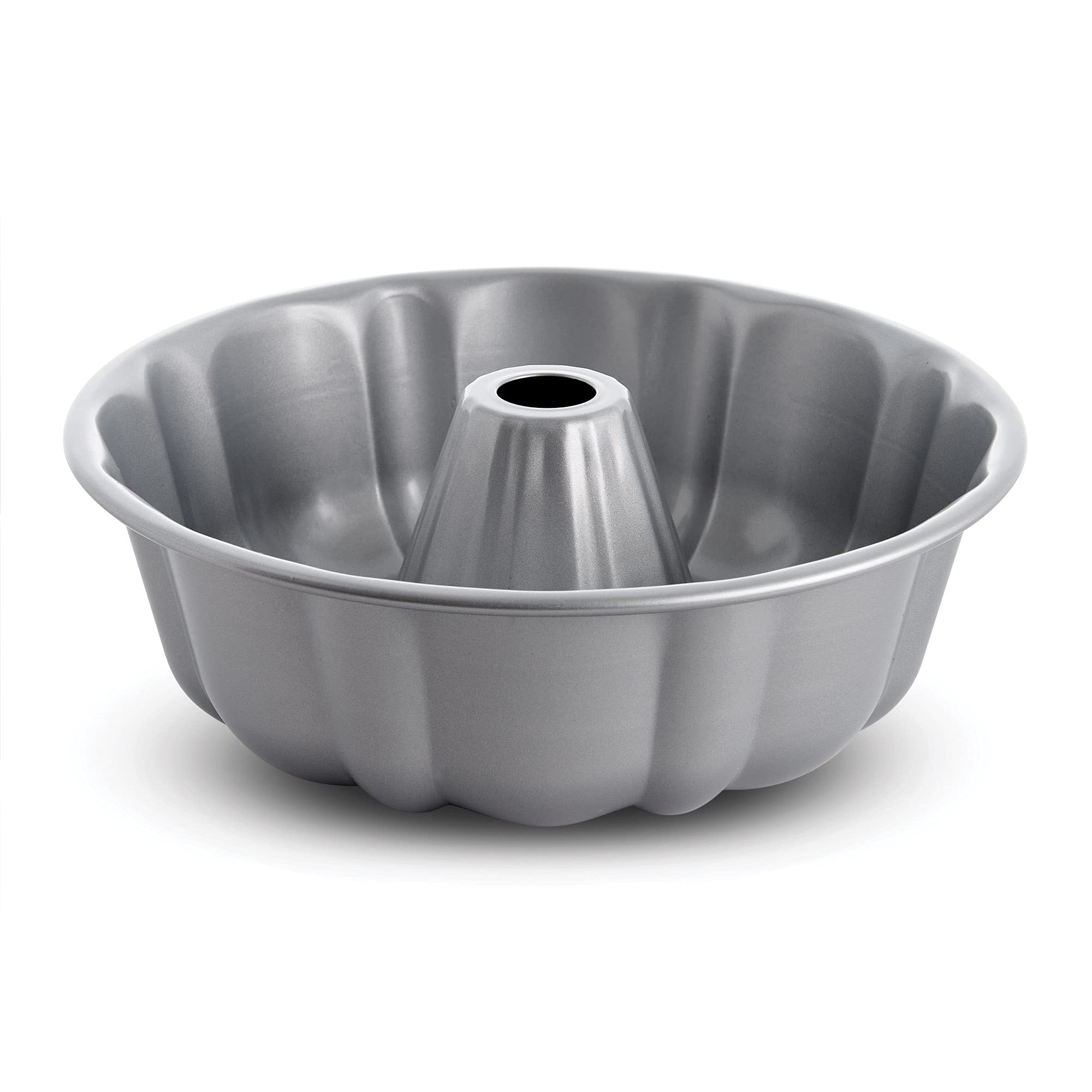 Mrs. Anderson's Baking Non-Stick Fluted Cake Pan, European Carbon Steel, PFOA Free, 10-Inch