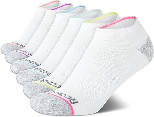 Reebok Calcetines deportivos para mujer - Calcetines de corte bajo de rendimiento (paquete de 6)