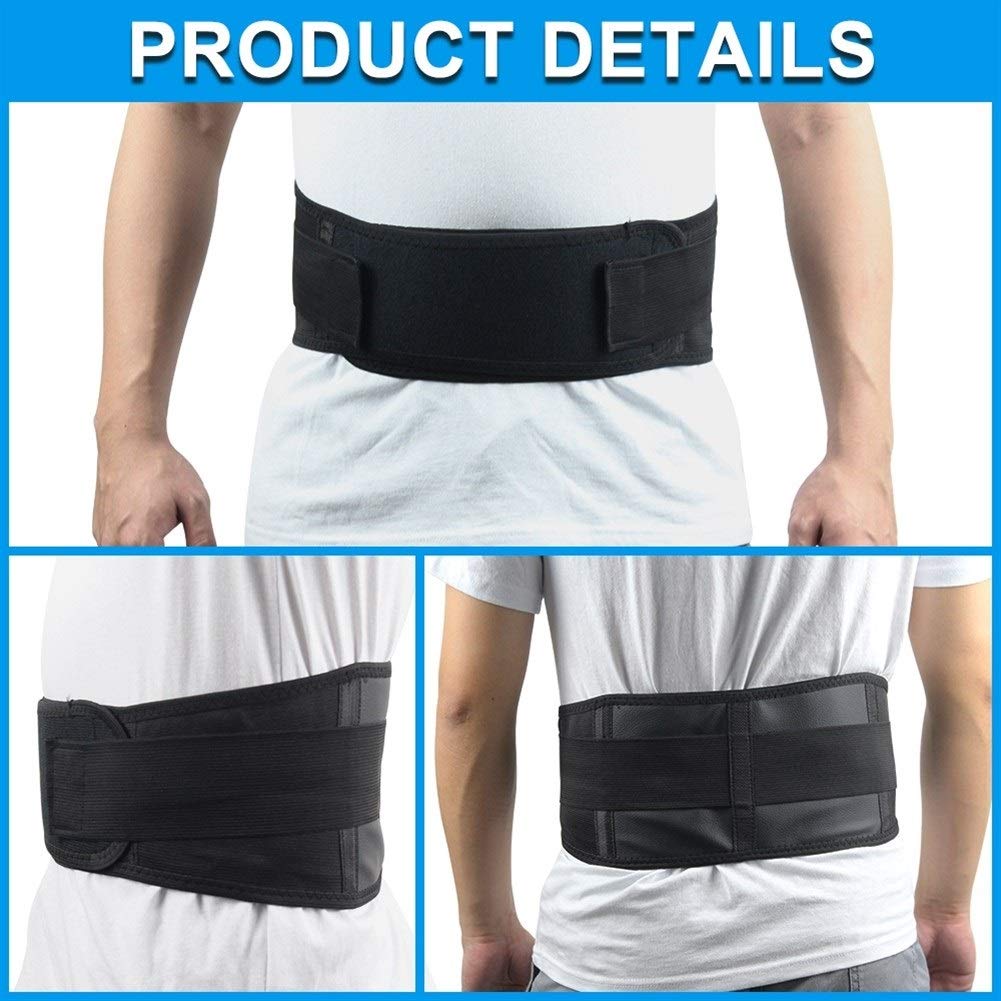 Tutore Lombare Vita Regolabile Tormalina Autoriscaldante Terapia Magnetica Cintura di Supporto for la Schiena Cintura Lombare Fascia for Massaggio Assistenza Sanitaria Uomo Donna,Supporto l