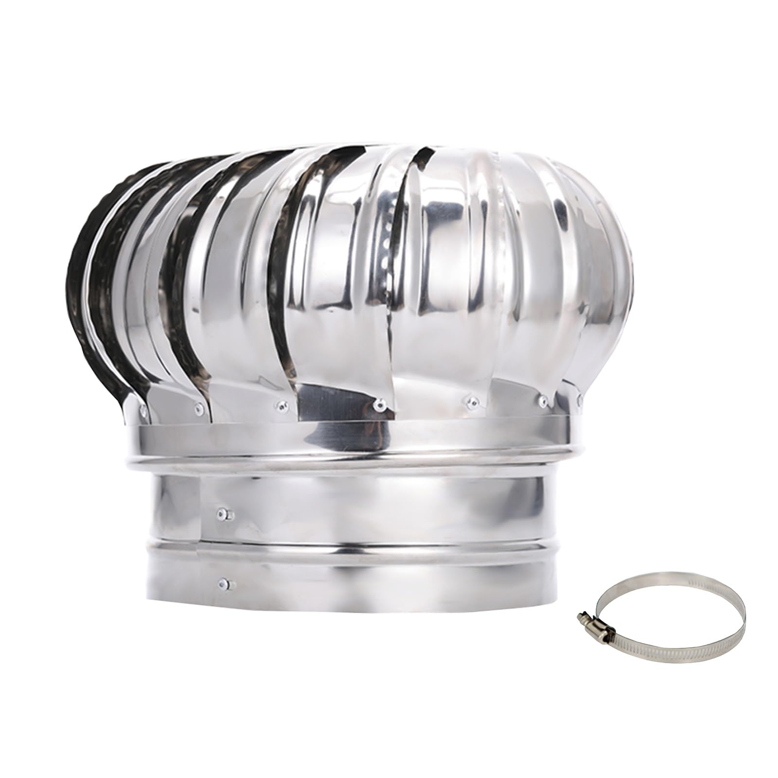 Stal nierdzewna 304 bezsilna wentylacja wyciągowa kula wentylator dachowy kula chłodząca rura pcv przez przeciwdeszczowa nasadka wydechowa 110mm,160mm,200mm1 sztuka(200mm)