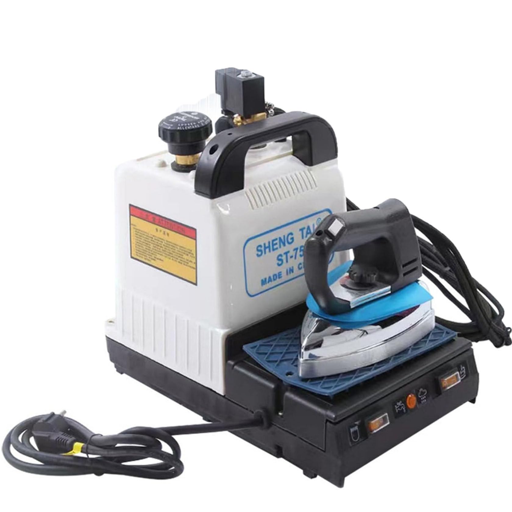 HUMNZR 1600w Industrial Steam Iron Boilerstation, Electric Steam Ironing 900w Handheld Steam Boiler Iron Steamer With 2l Boiler, Customizable Temperature, For Clothing Stores, Laundries And Factories