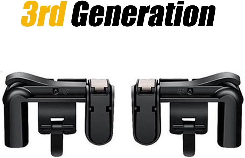 Mobile Game Controller (New Version), Sensitive Click Shoot and Aim Buttons L1R1 for PUBG/Knives Out/Rules of Survival, PUBG Mobile Game Joystick, Cell Phone Game Controller for Android iOS (1 Pair)