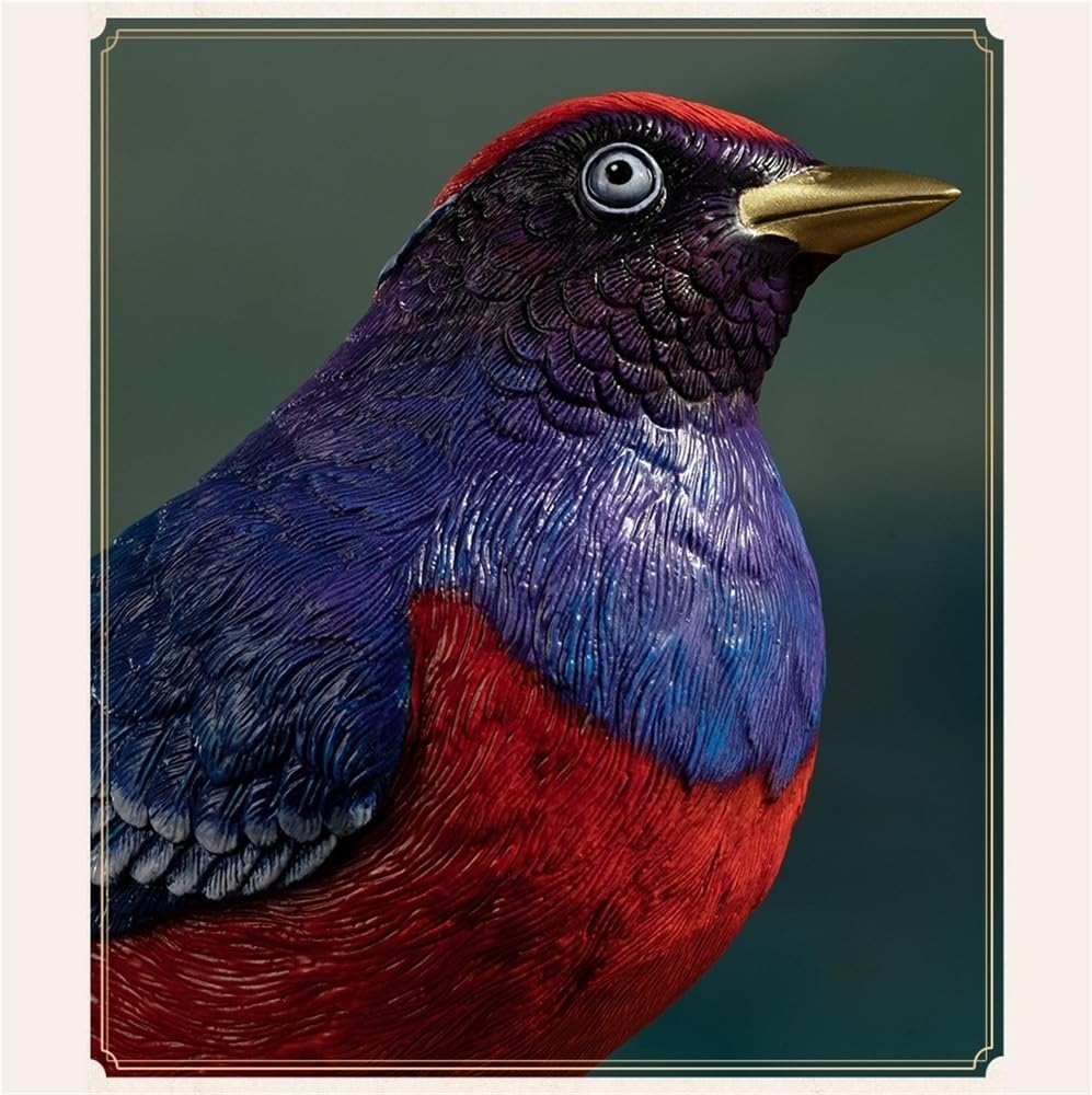 Dekorative Figuren Kupfer Granatapfel Rot Acht-Farbe Drossel Kreative Vogel Ornamente Hause Desktop Dekoration Handgemachte Statue Schreibtischdekoration
