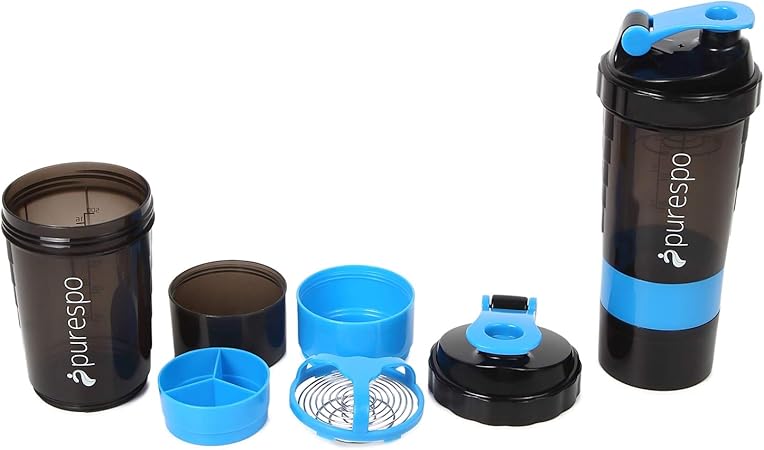 Amazon プレスポ プロテイン シェーカー スカイブルー 新デザイン プレスポ シェーカーボトル