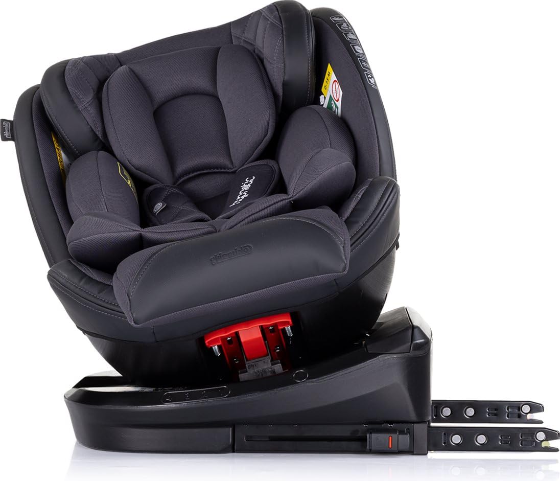 Chipolino seggiolino Hypnotic i-Size (40-150cm) Isofix, Top Tether, poggiatesta, colorazione:grigio scuro