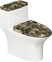 Vista 13 de Cubierta de asiento de inodoro con estampado de cebra, cubierta de tapa de tanque de inodoro ovalada negra, alargada, redonda, repuesto