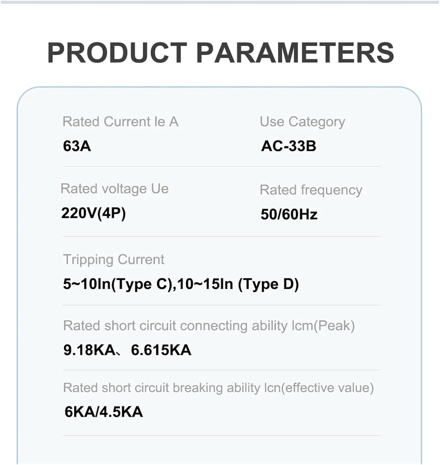 4P 63A 125A 220V 230V 50/60Hz Dual Power Automatic Transfer Switch 2 Input Output